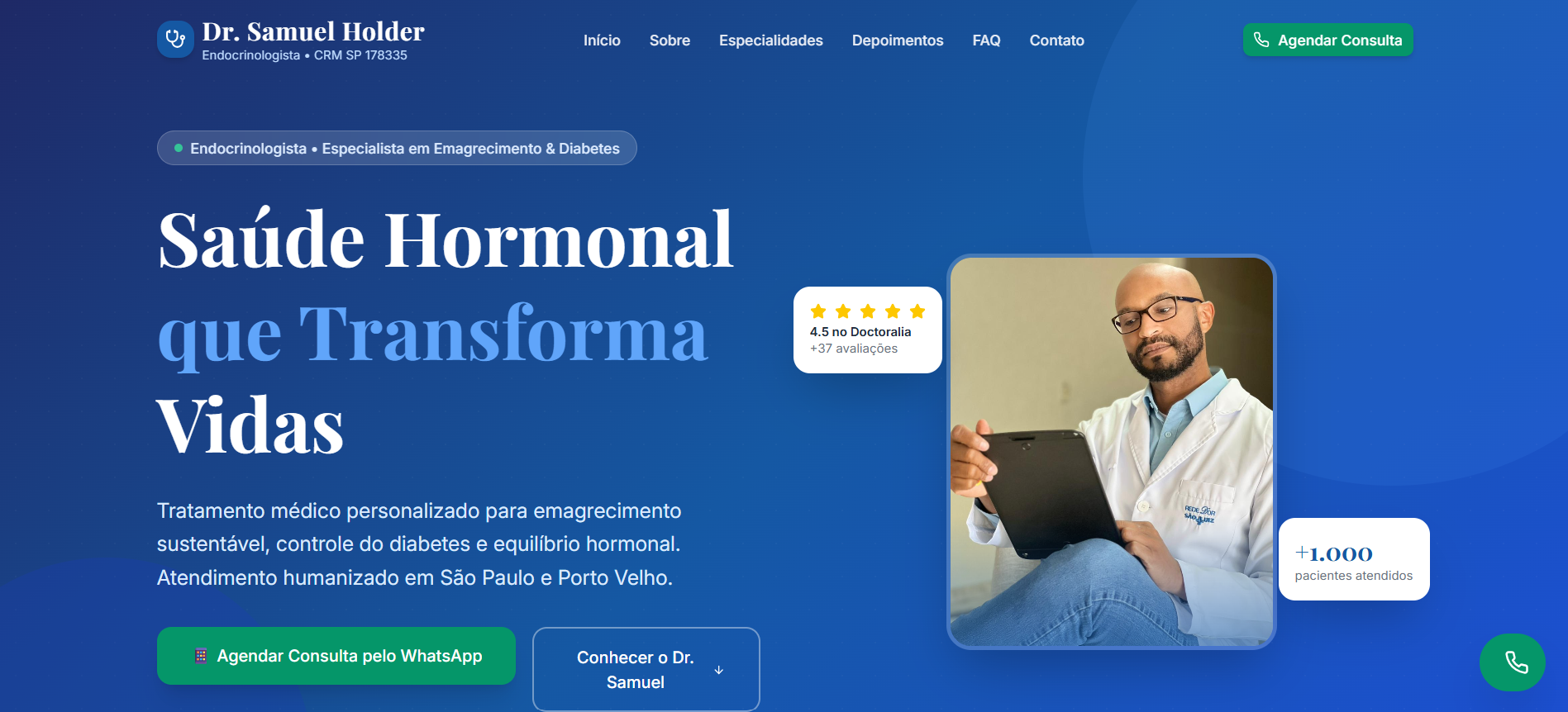 Projeto Dr. Samuel Holder